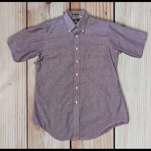 MENS Surrey Size 16 Short Sleeve Purple Shirt